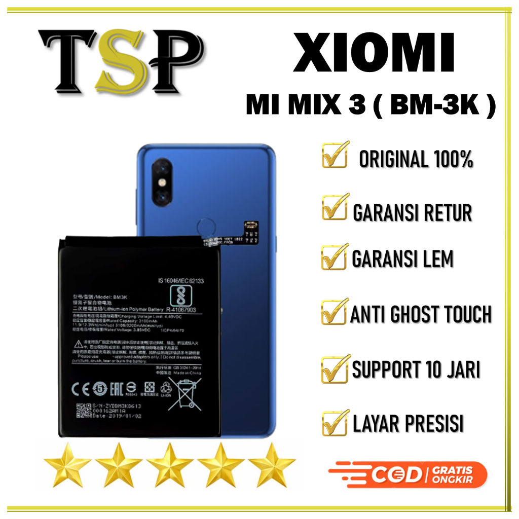 BATERAI XIOMI BM-3K MI MIX 3  BATERAI ORIGINAL 100%
