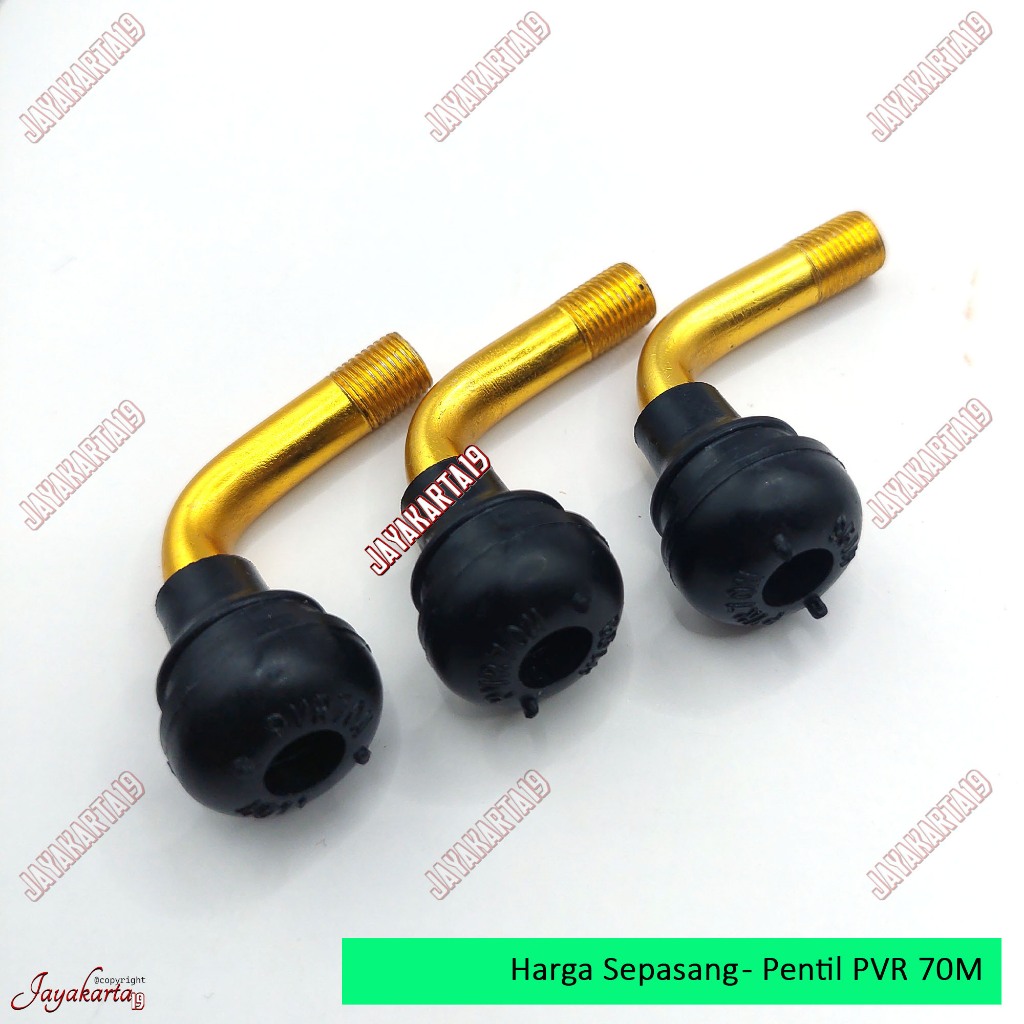 2pc PENTIL TUBELESS TUBLES BENGKOK KARET KUNINGAN SCOOPY VESPA MIRING PV70