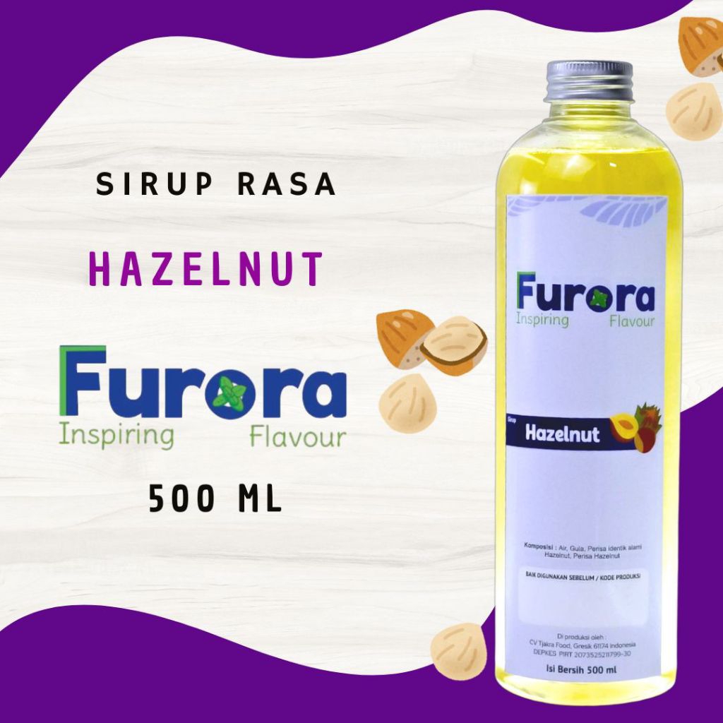

Sirup Hazelnut 500 ml - Furora Syrup l Sirup Cafe