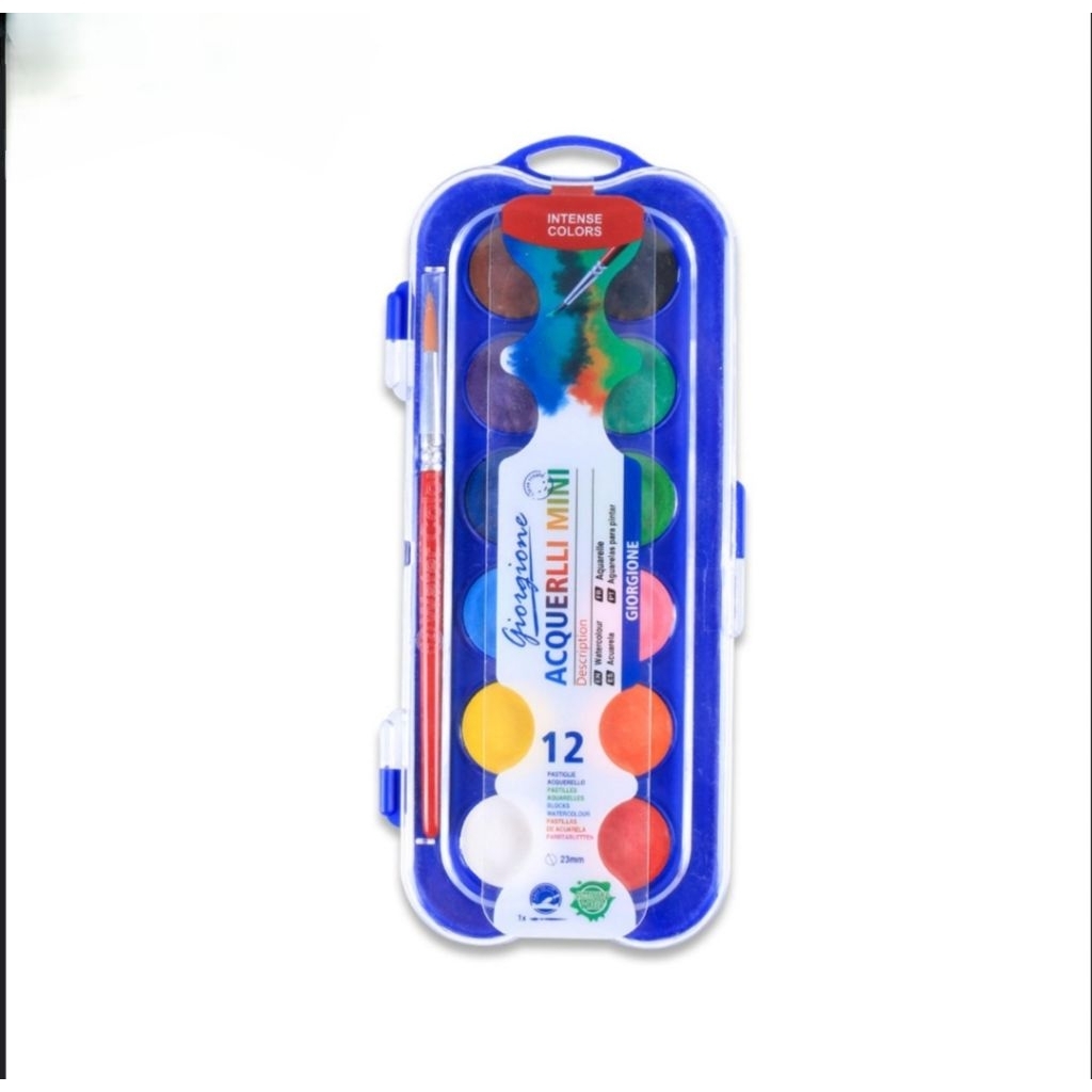 

Watercolors Cat air 12 warna free kuas