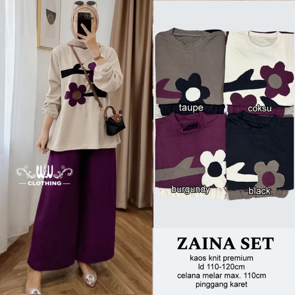 SETELAN BLOUSE WANITA JUMBO/ZAINA/ONESET BLOUSE WANITA KAOS KNIT PREMIUM JUMBO LD 120 CM FIT XXL