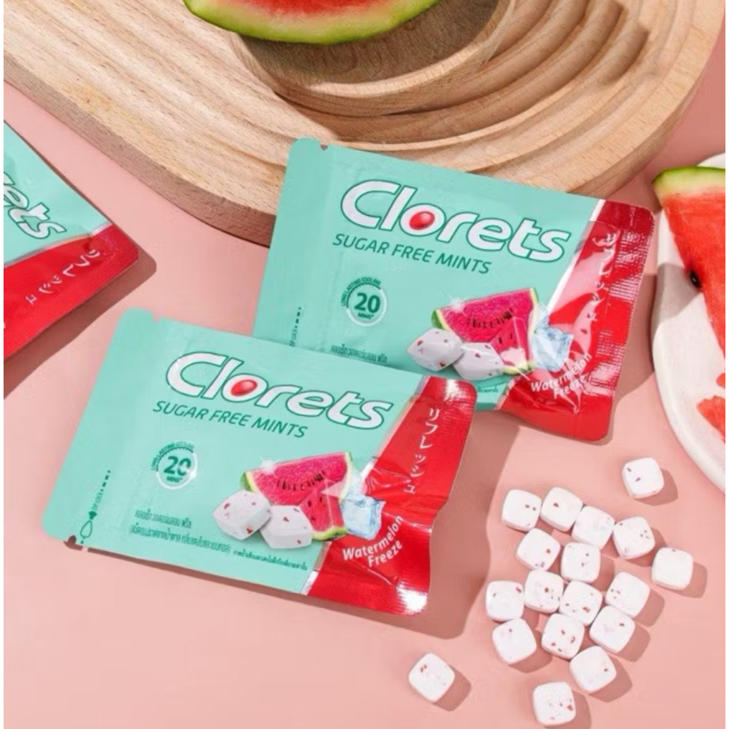 

Clorets sugar free watermelon permen mint semangka