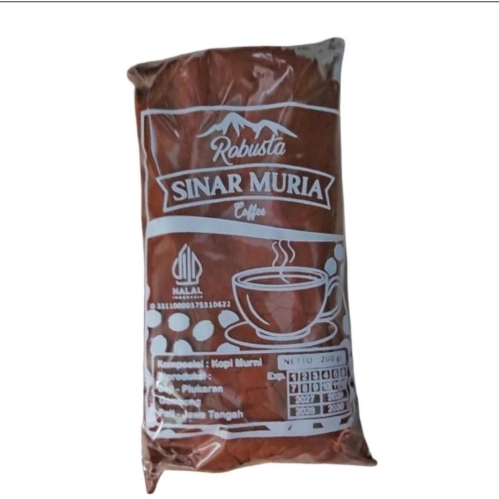 

200g•KOPI MURIA CAP SINAR MURIA kopi murni kopi tulen kopi siap seduh Robusta Coffee