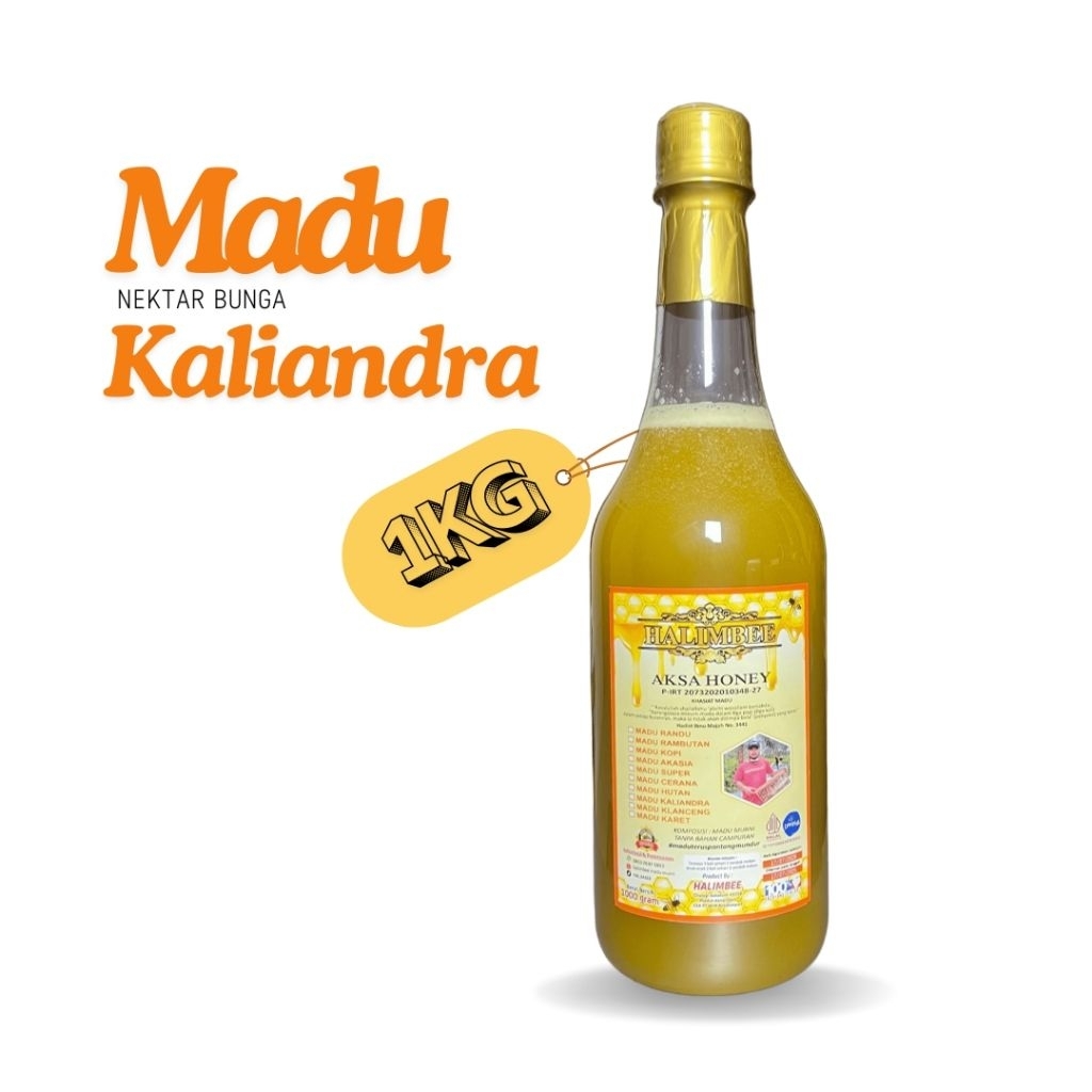 

Madu Murni Nektar Kaliandra Raw Honey 500/1000gram - Halimbee