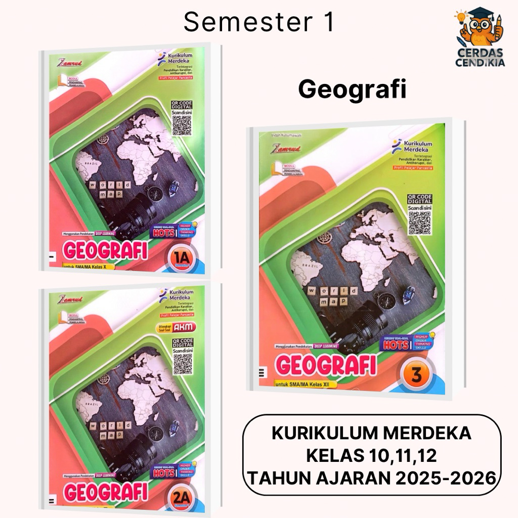 LKS Zamrud SMA/MA/SMK Geografi Kelas 10,11,12 Semester 1 T.A 2025/2026 Kurikulum Merdeka