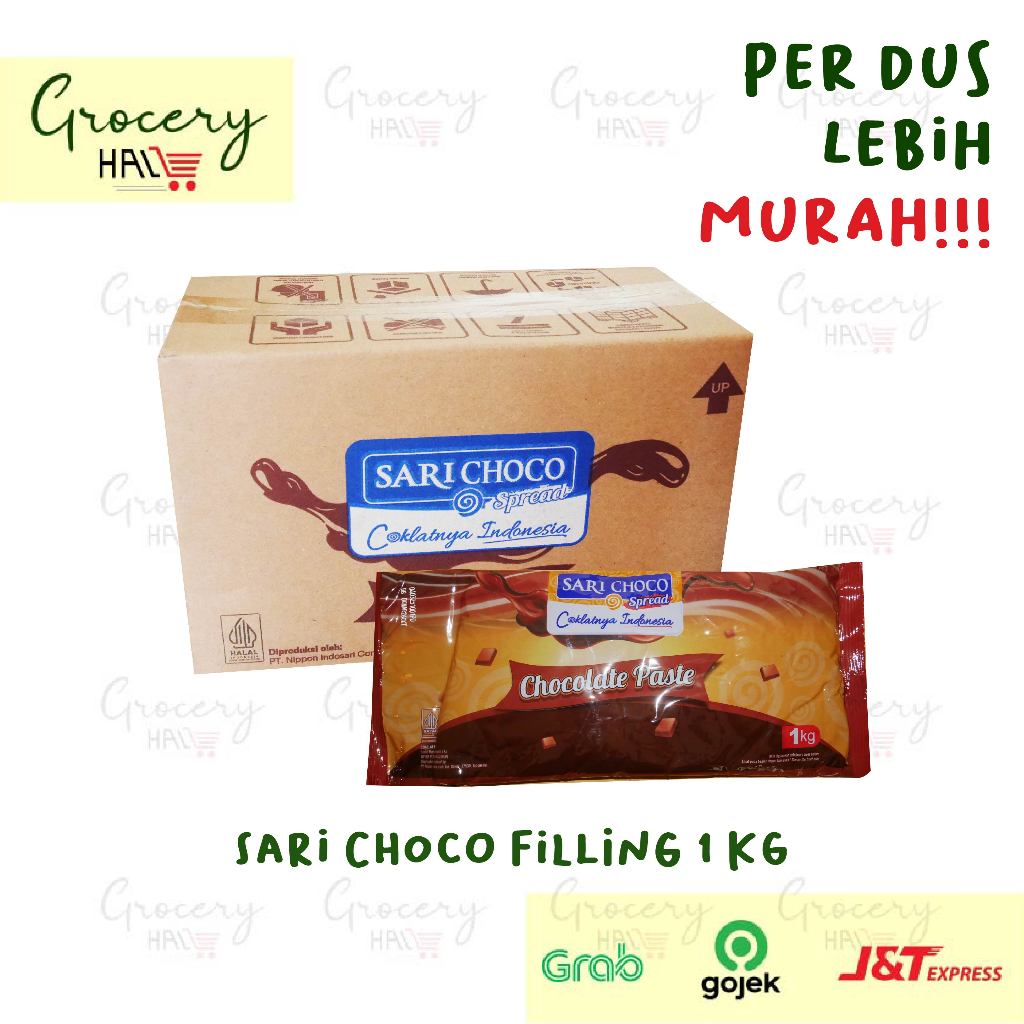 

[ HARGA DUS ] SARICHOCO FILLING CHOCOLATE 1 KG - SARI CHOCO SELAI / ISIAN COKLAT