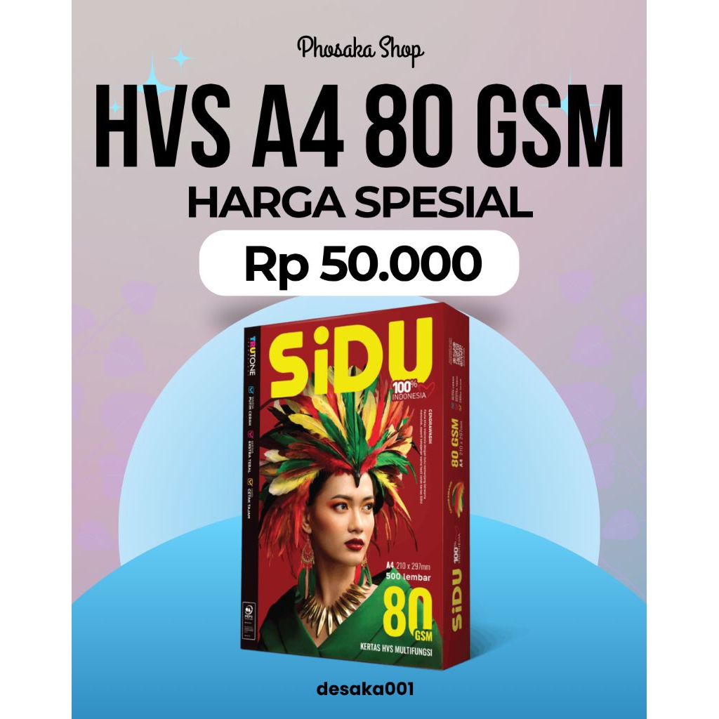 

HVS A4 SIDU 80 GSM