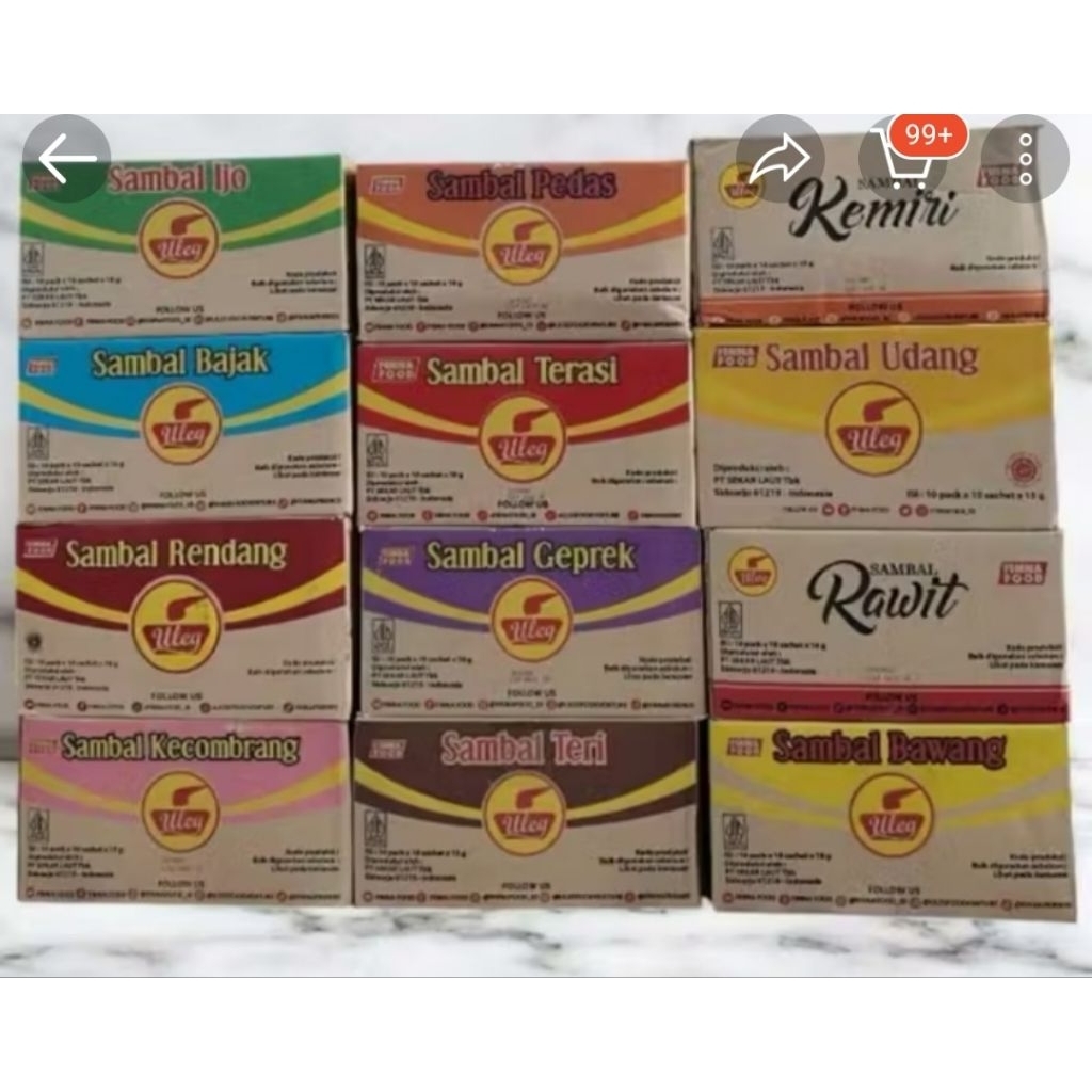

1 KARTON SAMBEL ULEG FINA (SAMBEl ULEG FINNA 1 DUS ISI 10 RENTENG SAMBEL ULEG FINA SASET)
