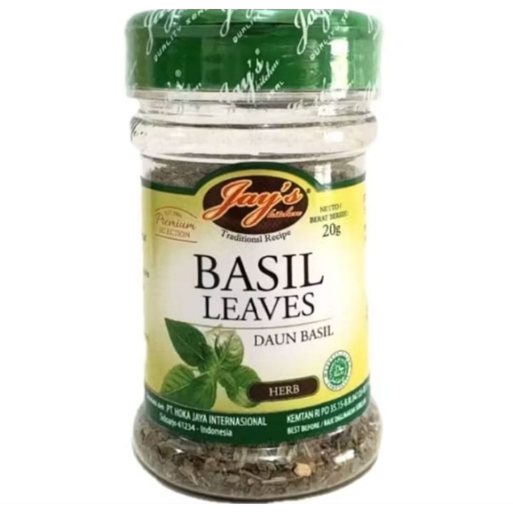 

Jays Basil Leaves 20g