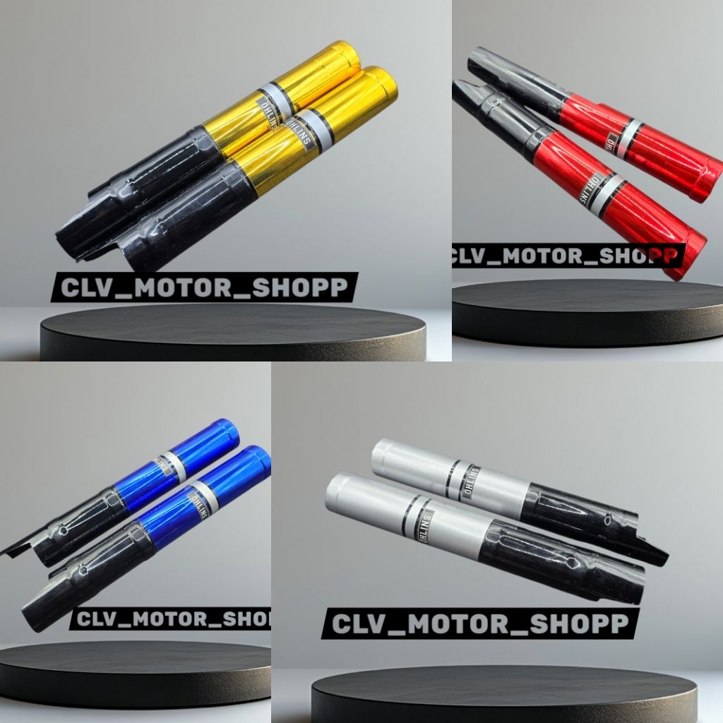 COVER SHOCK DEPAN HONDA BEAT VARIO SCOOPY YAMAHA MIO J M3 FINO XEON SOUL SEMUA TAHUN - GOLD