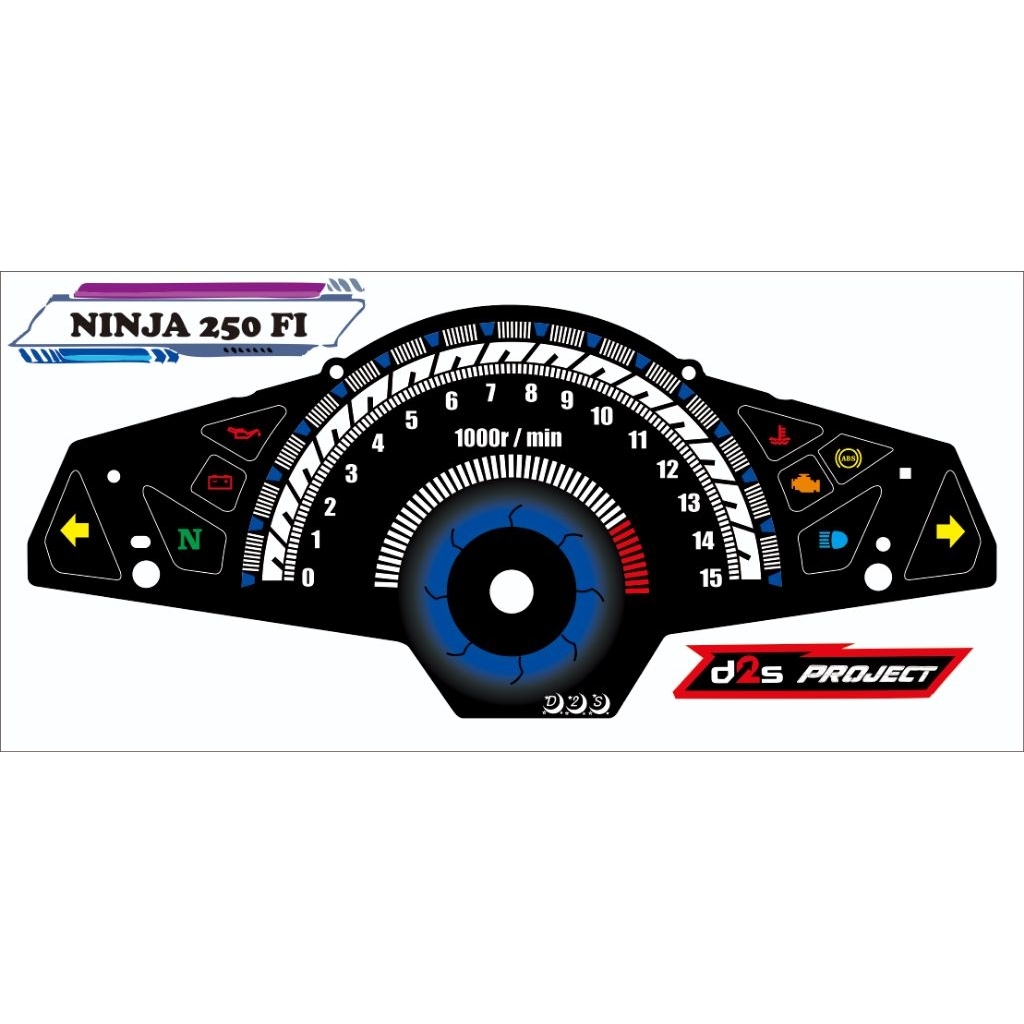 Panel Speedometer Kawasaki NINJA 250FI/Z250/Z300.