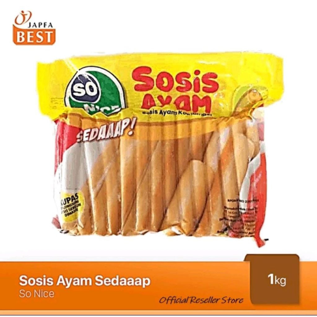 

Sosis Ayam So Nice 1 kg