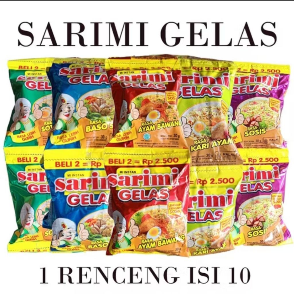 

1 rcg mie sarimi gelas 10s (BELI 5 GROSIR)
