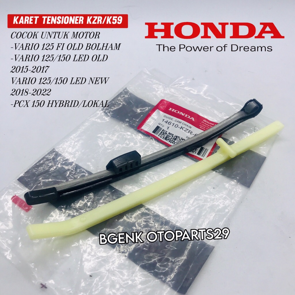 KARET TENSIONER KZR/KWN HONDA VARIO 125 FI OLD VARIO 125/150 LED OLD VARIO 125/150 LED NEW PCX 150 O