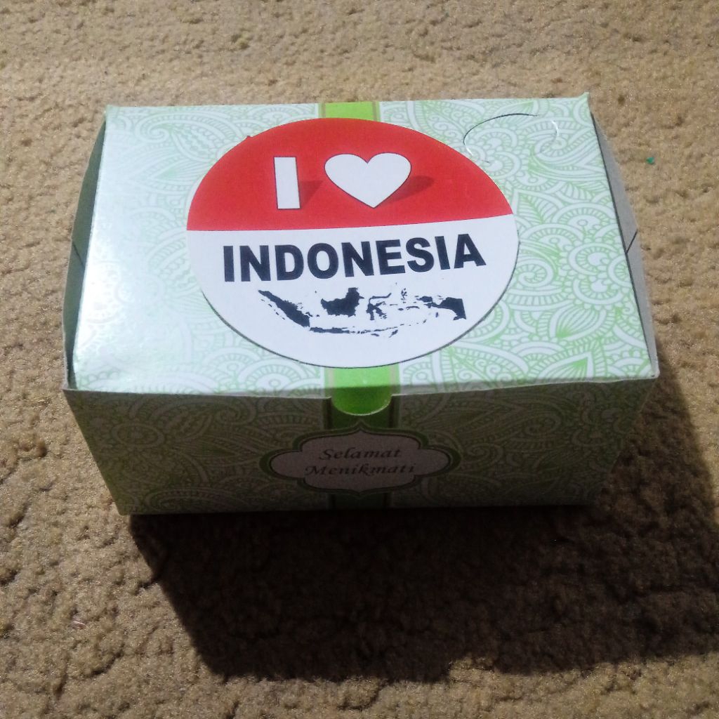 

Stiker Love Indonesia. Stiker HUT RI. Bulat 10cm. isi 50pcs
