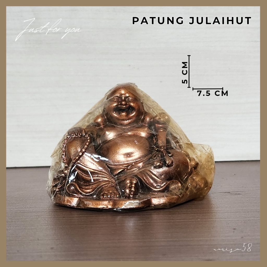 Patung Pajangan Buddha Julaihut Maitreya Buddha Dewa Uang Dewa Rejeki