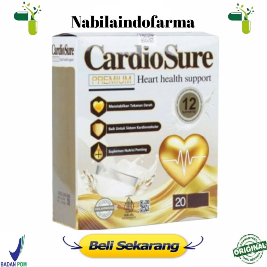 

CARDIOSURE SUSU ASLI HIPERTENSI JANTUNG KORONER STRUK KOLESTROL ASAM URAT