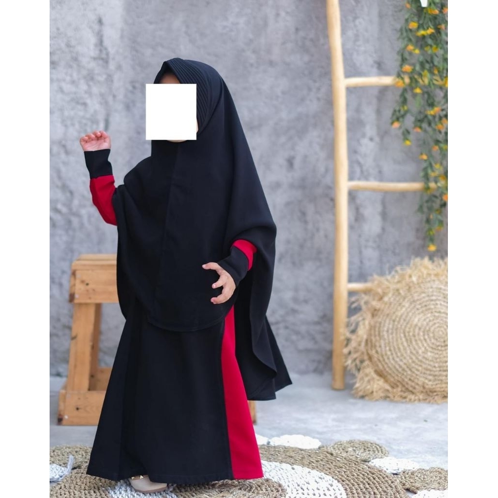 Al Arabian khimar anak jetblack Original Al Arabian