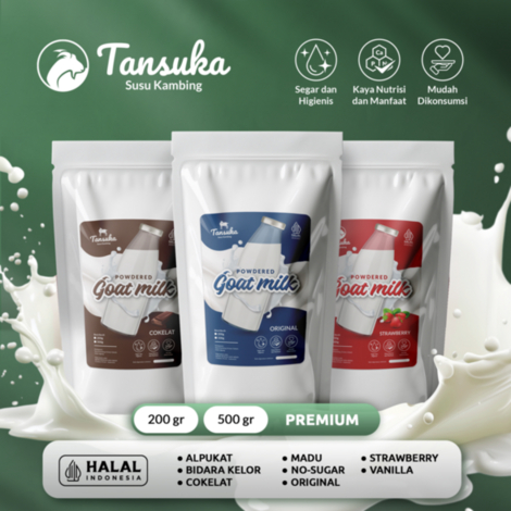 

Tansuka Susu Kambing Etawa Premium 200 gram dan 500 gram 100% Asli