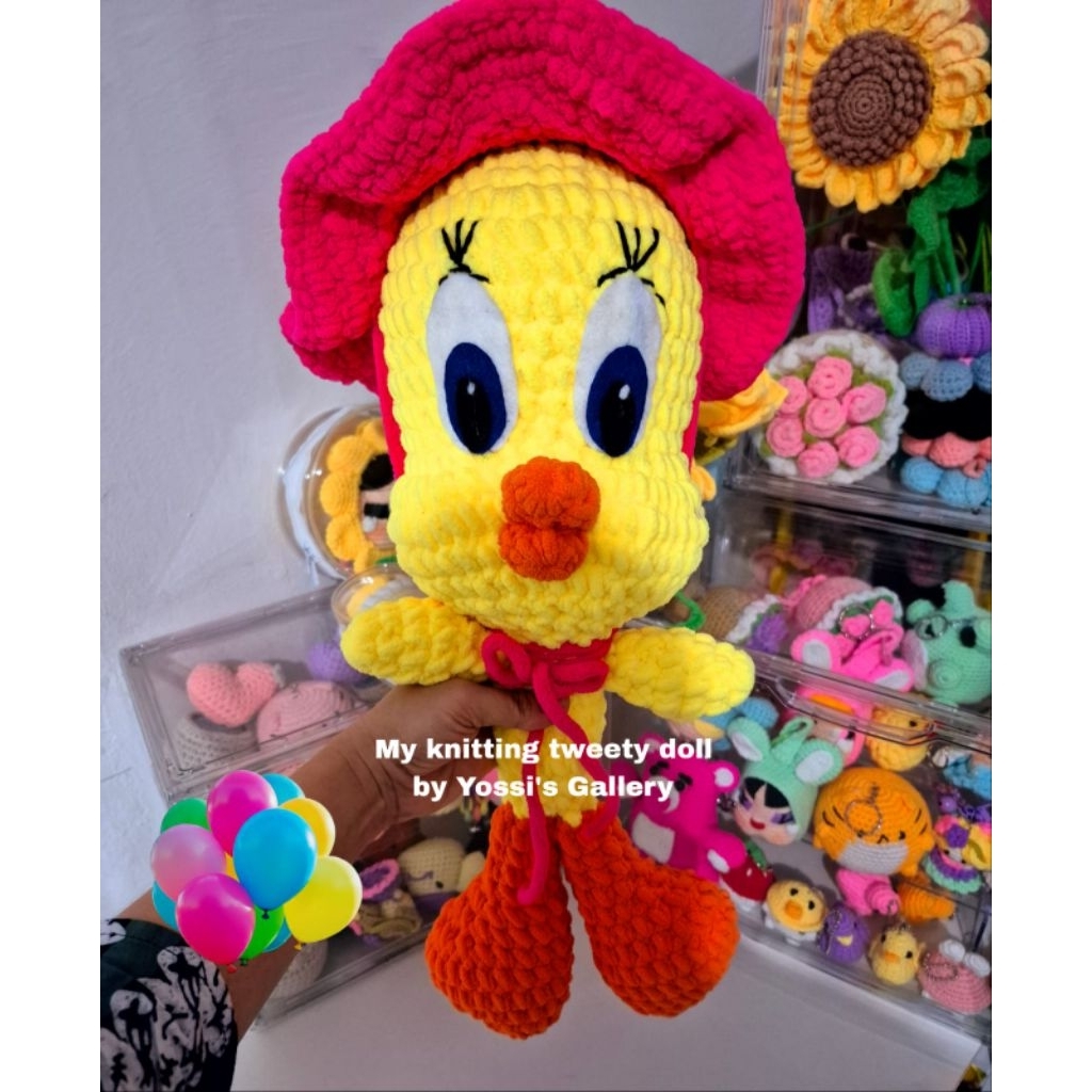 boneka tweety rajut