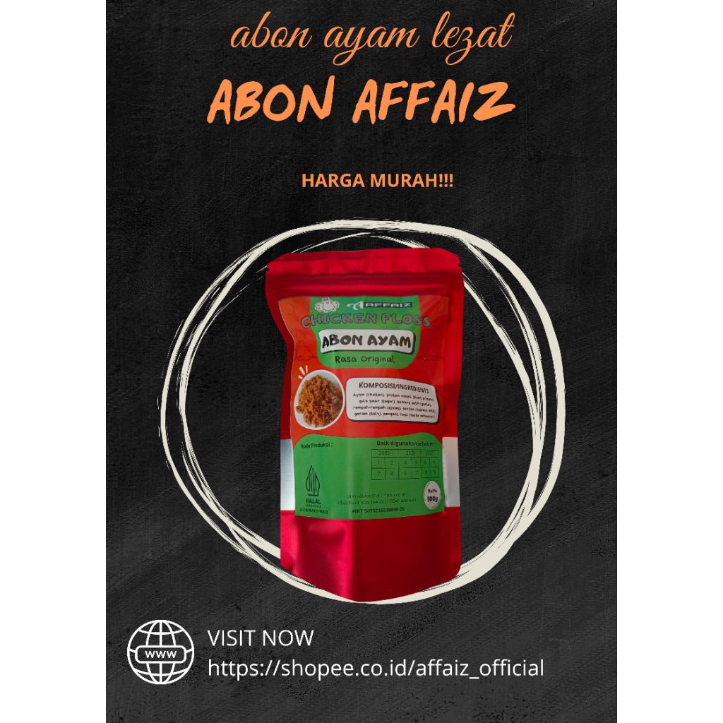 

ABON AYAM MURAH |ABON ENAK HOMEMADE | 100gr