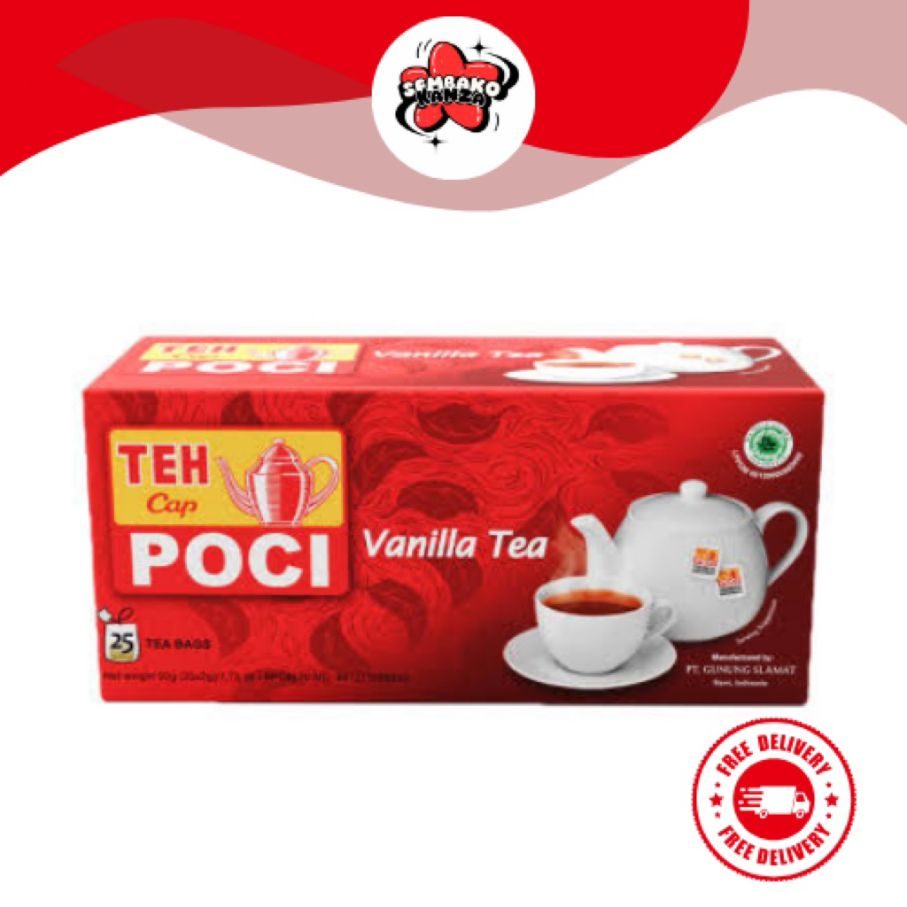 

Teh Cap Poci Rasa Vanila 50gr | Kanza Groceries