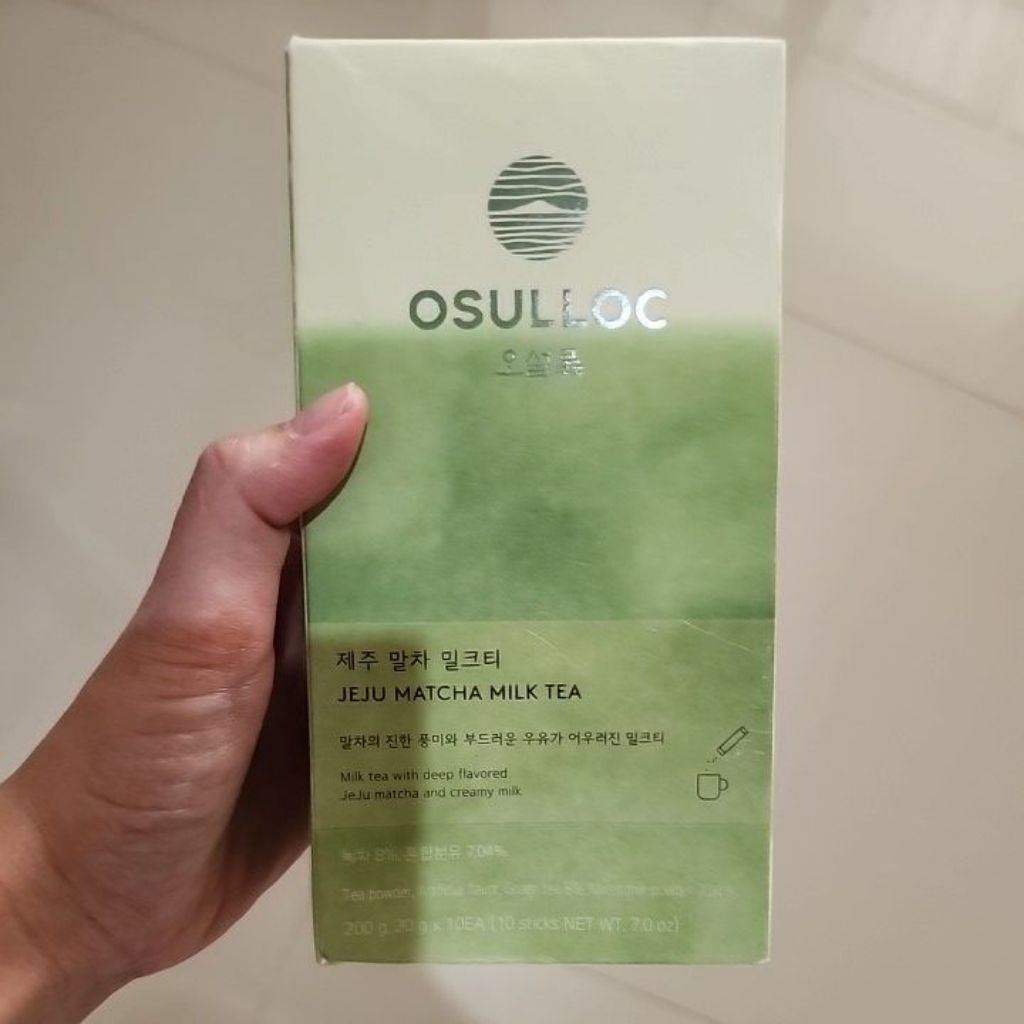 

osulloc jeju matcha milk tea ready ori beli di seoul 200 g 20 g x 10 sachet