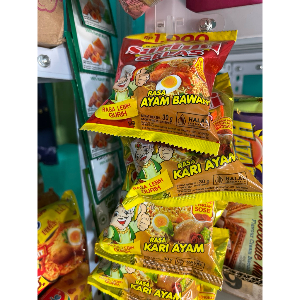 

sarimi gelas Ayambawang/bakso/kariayam murah 1 ribuan