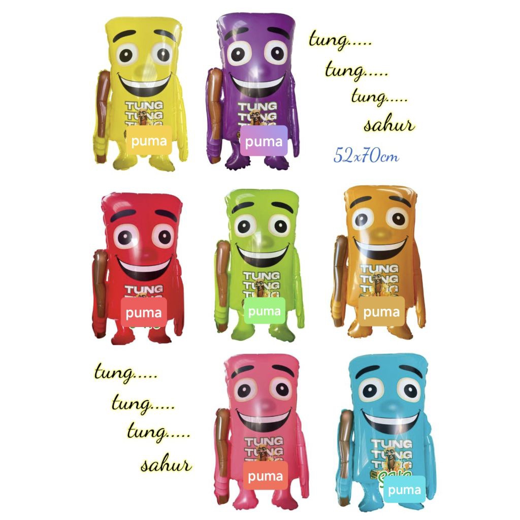 Balon karakter Tung Tung Sahur#anomali