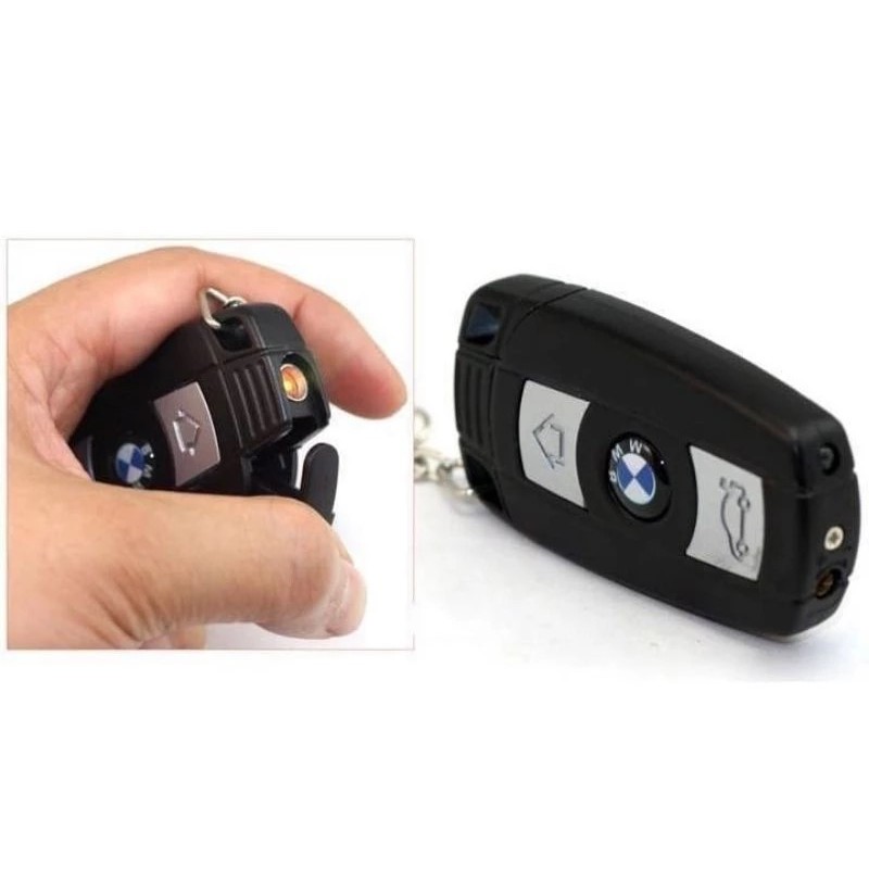 Korek Api Unik Korek Gas Model Gantungan Kunci Remot Mobil BMW Mancis Lighter