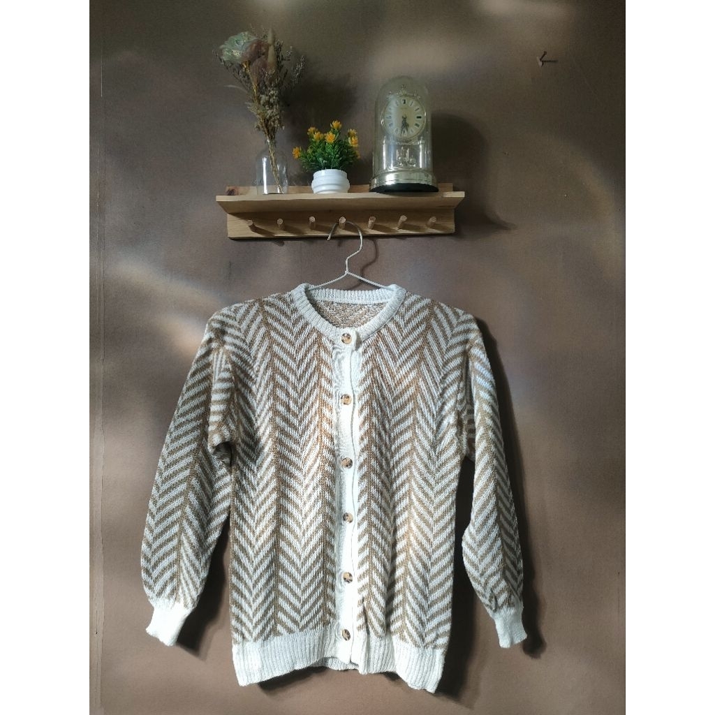 ELEA CARDIGAN RAJUT WANITA MOTIF GARIS