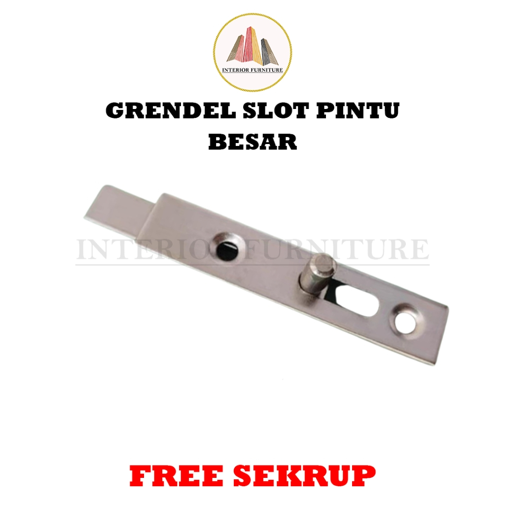 HK Grendel Besar  Grendel Besi Slot Pintu /Grendel Bengkok 3 Inch  / Grandel Pintu