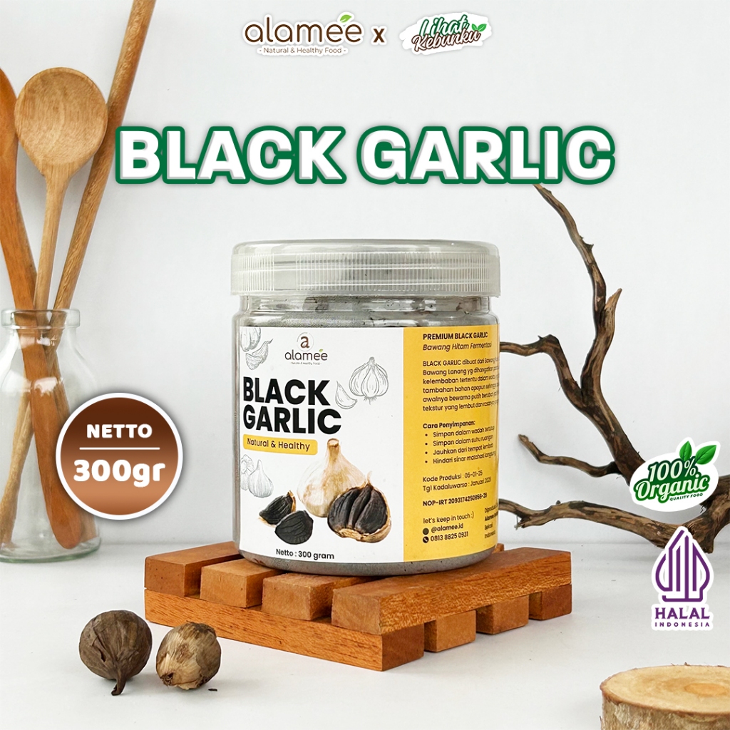 

ALAMEE Bawang Hitam Black Garlic Herbal Tunggal Lanang Alami Natural 300gr LIHAT KEBUNKU