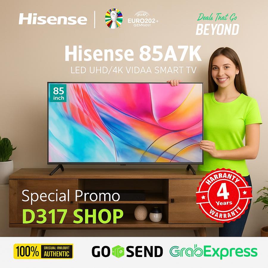 Smart TV Hisense 85 Inch 4K UHD VIDAA 85A7K