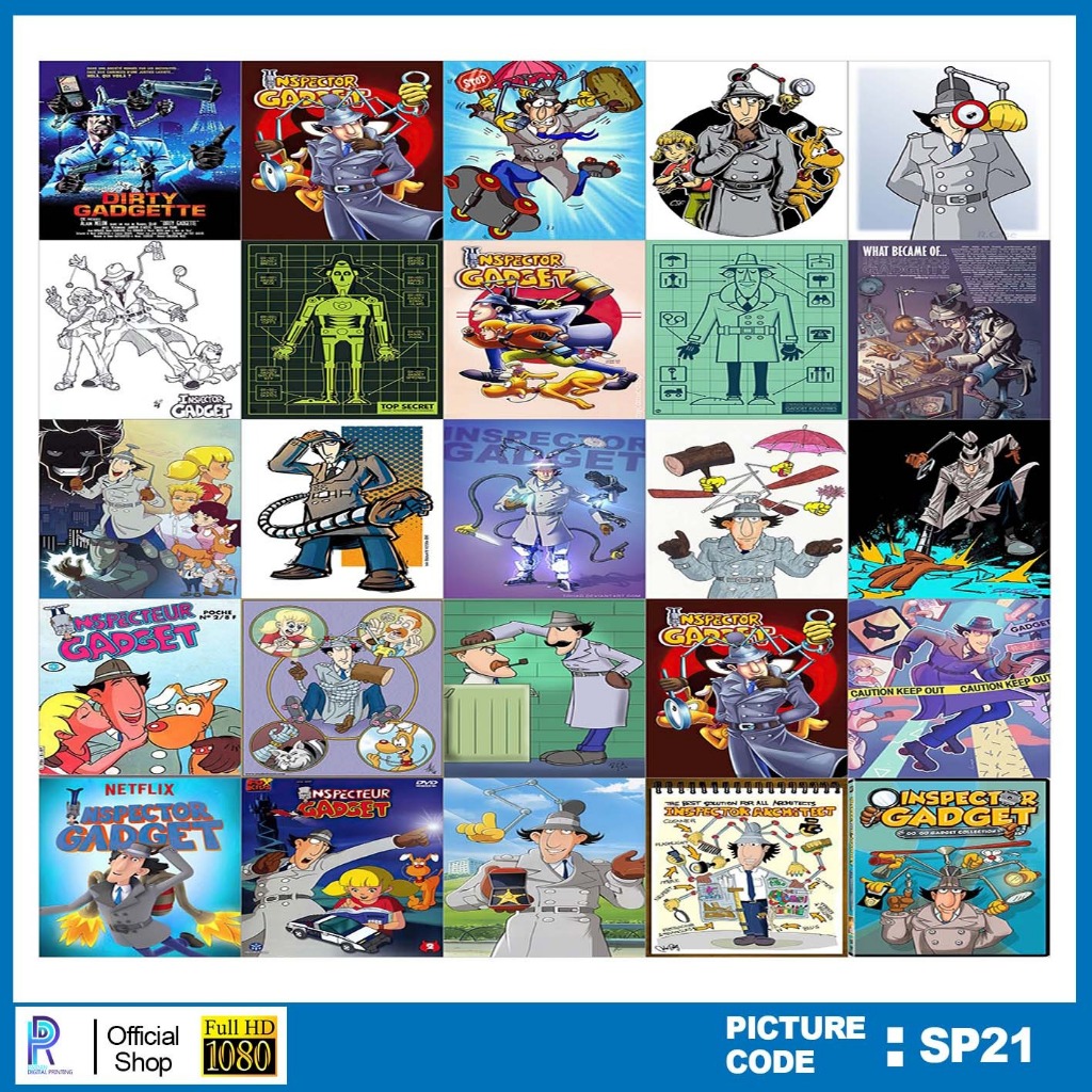 

STIKER INSPECTOR GADGET , STICKER INSPECTOR GADGET , PAKET STIKER INSPECTOR GADGET PER 25 PCS , KODE SP21