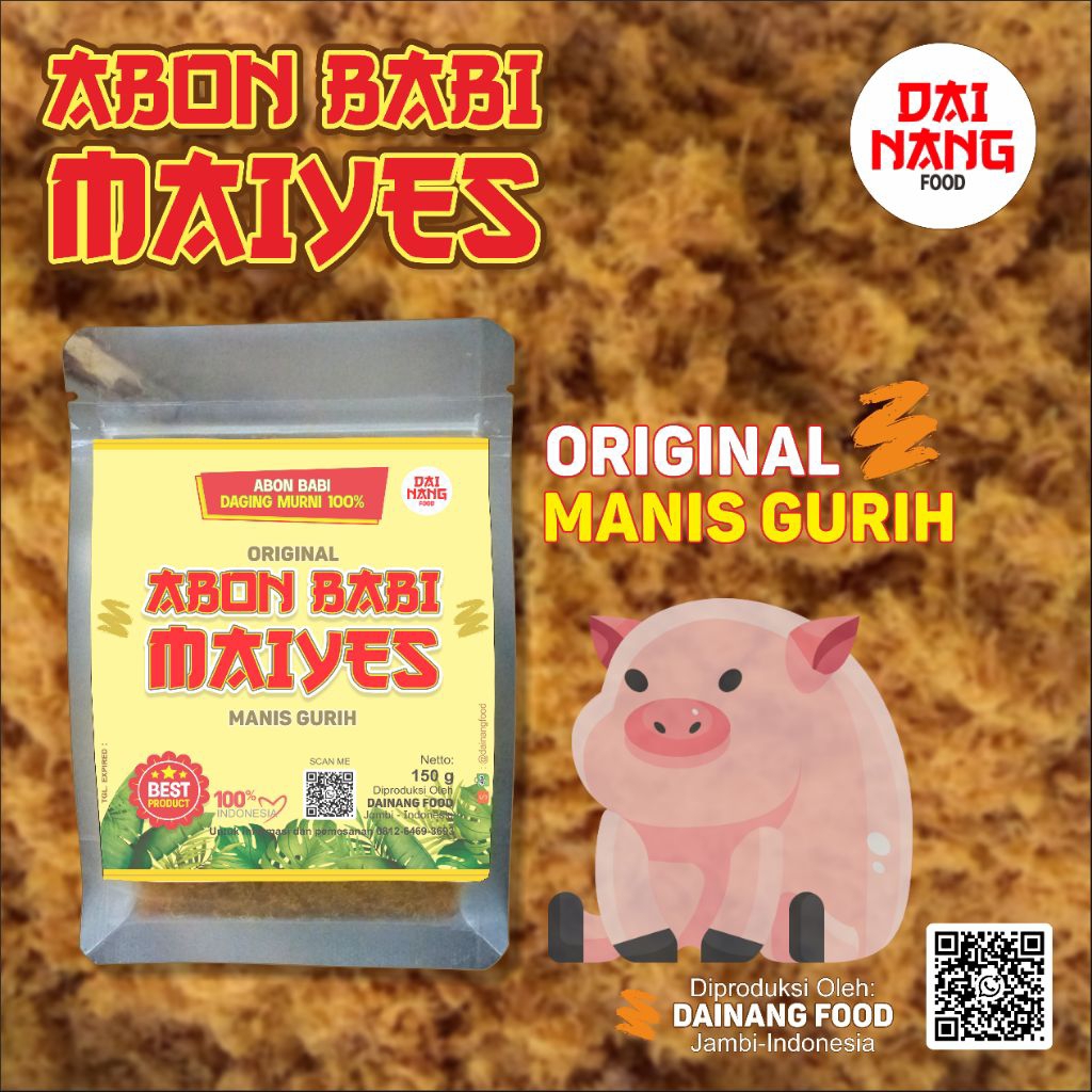 

ABON BABI MURNI DAGING 100 G (KAYA GIZI)