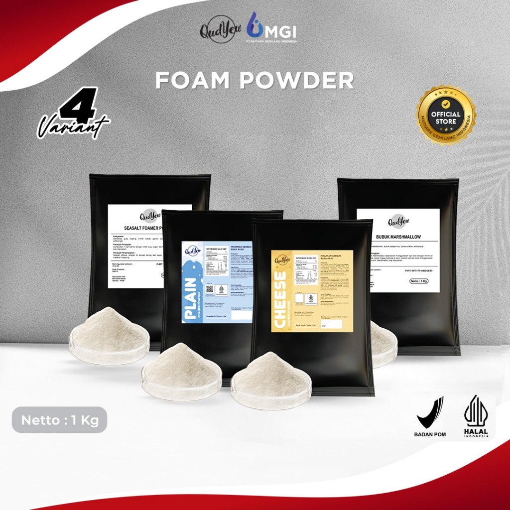 

Mutiaragemilang.id Qudyew Cream Foam Powder Toping Minuman Premium Import 1kg