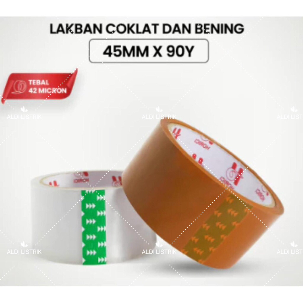 

LAKBAN BENING 100YARD ISOLASI SELOTIP CLEAR TAPE 45MM DAYA LENGKET KUAT LAKBAN COKLAT FRAGILE SHOPEE