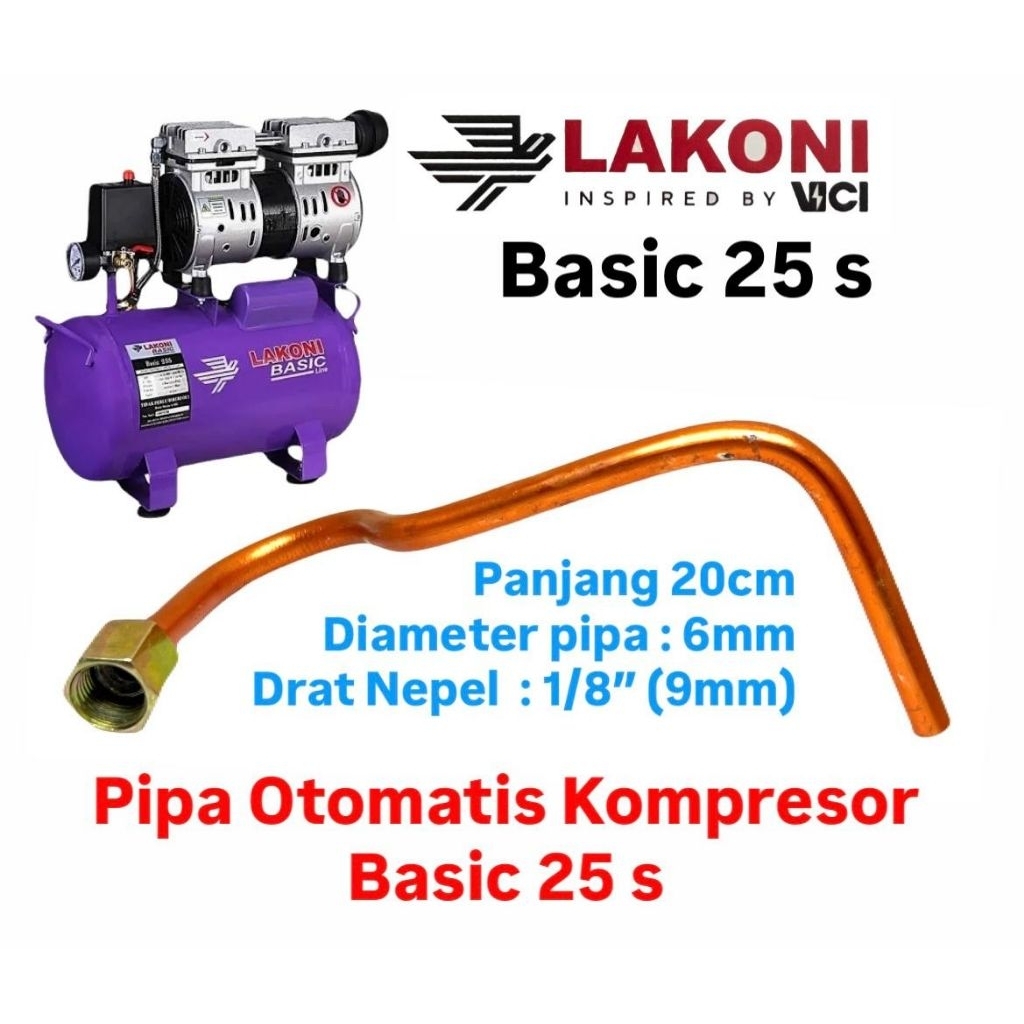 Pipa  Aluminium Otomatis Kompresor Lakoni Basic 9s 25s