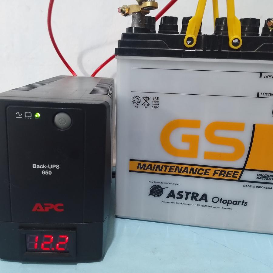 UPS APC 650 VA Modifikasi Aki Luar Dengan Kipas Otomatis