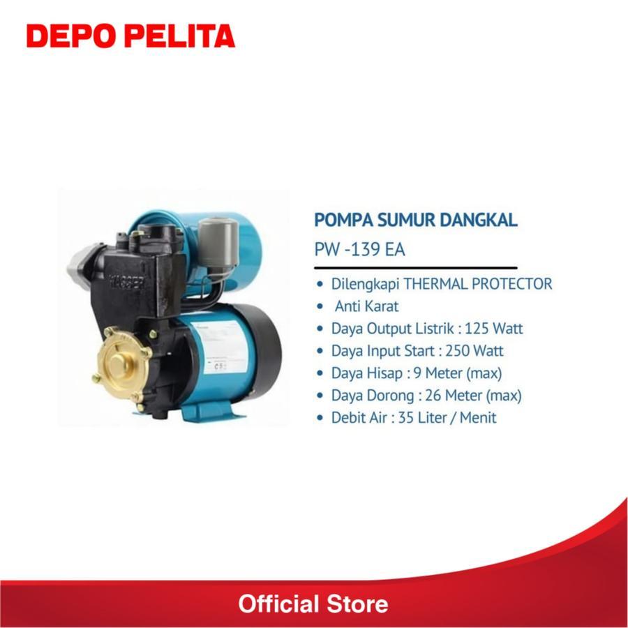 WASSER Pompa Air Sumur PW139EA Pompa Sumur Dangkal