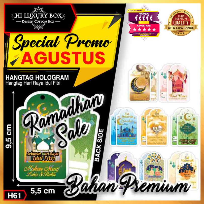 

Hangtag Idul Fitri - Hangtag Murah - Hangtag Hologram - Hangtag - 5,5x9,5 - H61