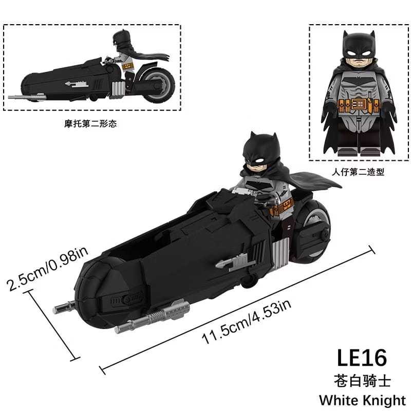 Mainan Minifigure DC Batman Batpod