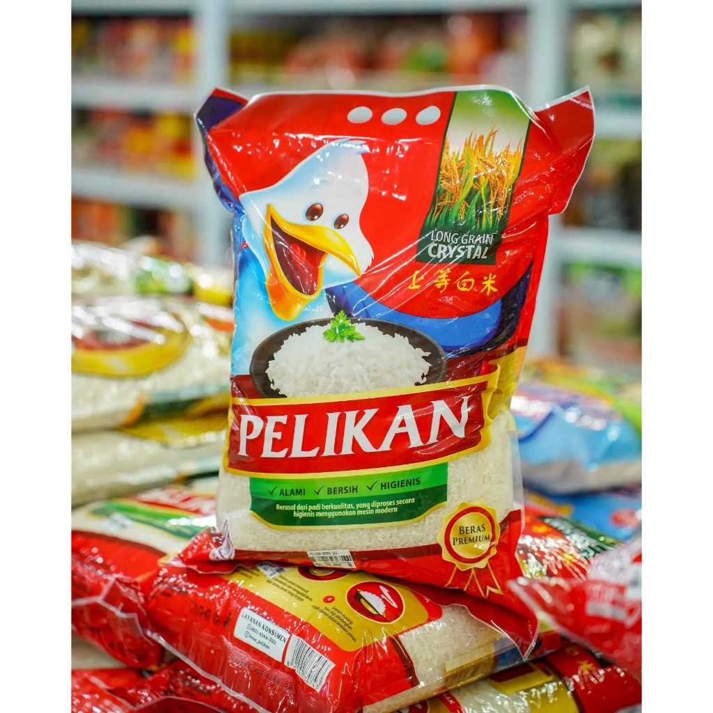 

Beras Pelikan Asli Beras Pulen Premium Kemasan 3 Kg