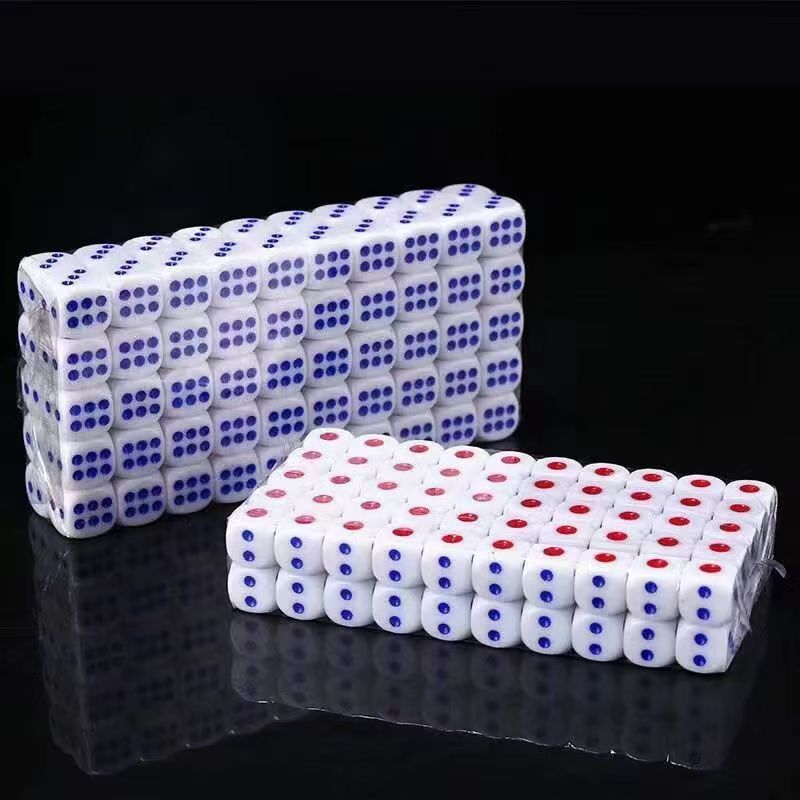 100PCS Barang Plastik Dadu Polyhedral Dice Mainan Dadu