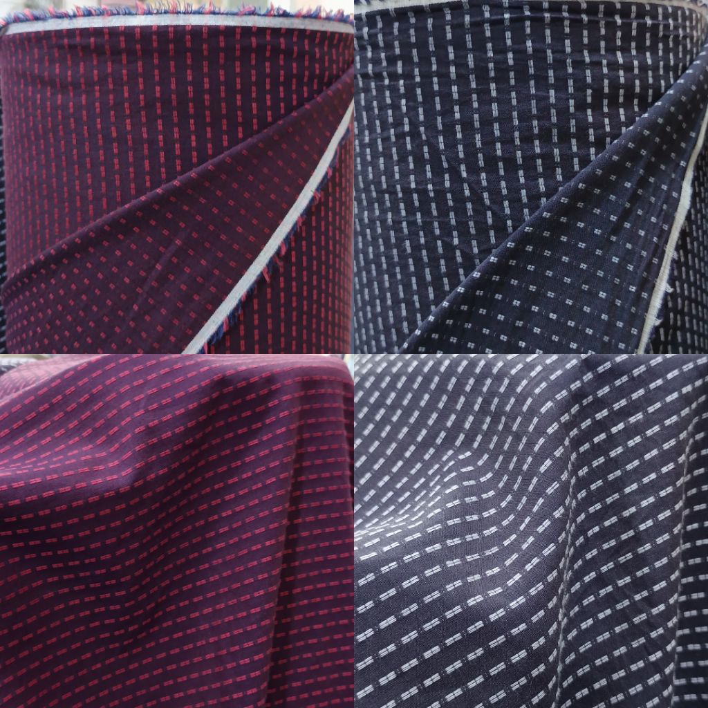 bahan kain katun benang sulam / kain 100% katun / kain benang sulam