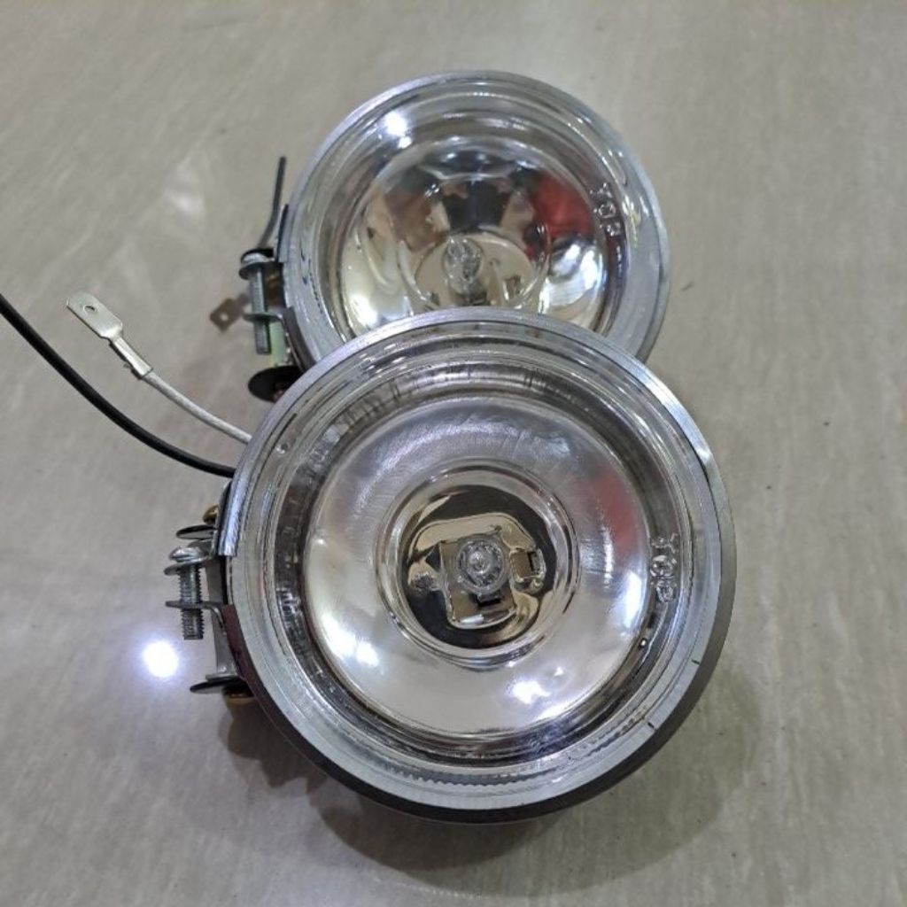 LAMPU TEMBAK BULAT FOGLAMP BULAT ISI 2 UNIVERSAL
