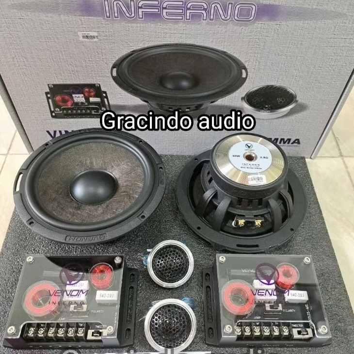 Speaker Split 2 Way Venom Inferno VIN 6E 6.5inch Original Venom