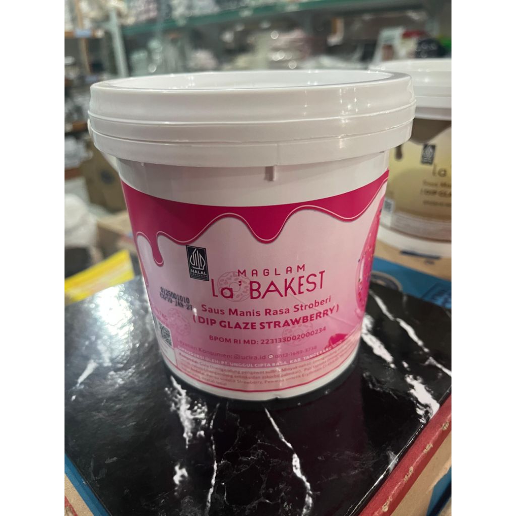 

La' Bakest/ La Bakest Dip Glaze Strawberry 1kg