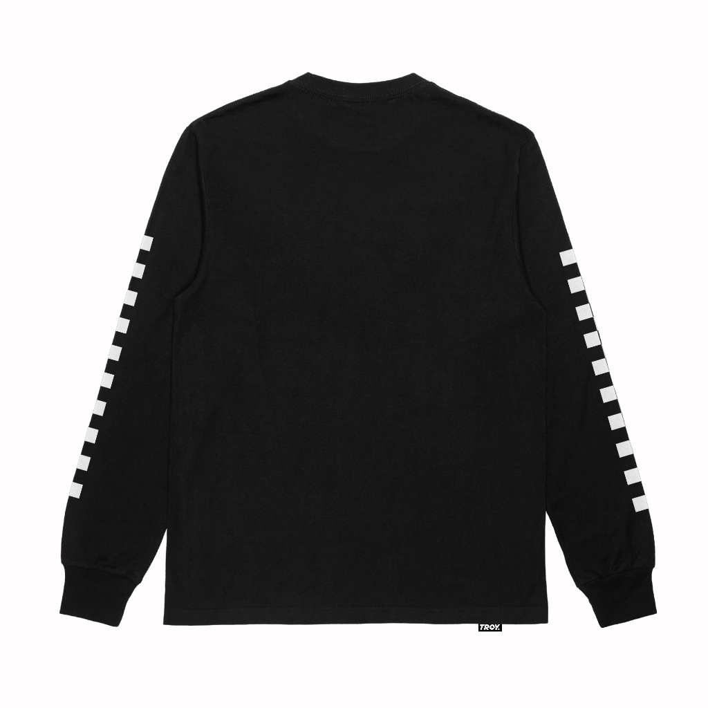 Troy Company Longsleeve Tshirt Black Scooter - Kaos Hitam Lengan Panjang LS 3204